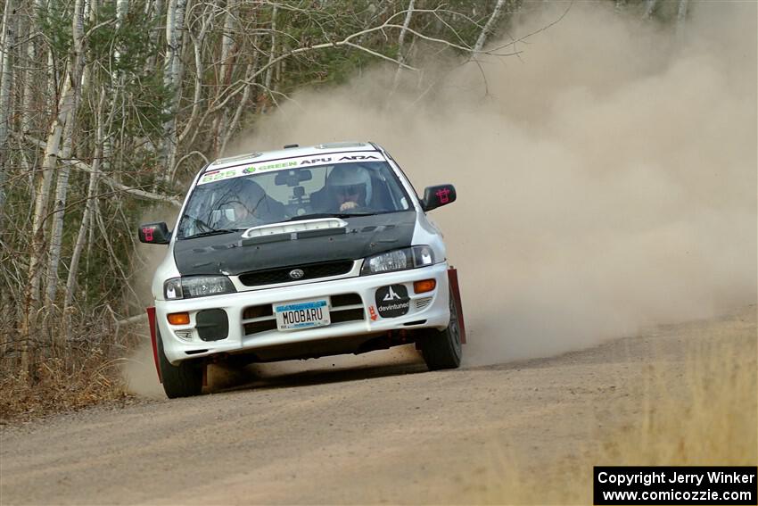 Aidan Hicks / John Hicks Subaru Impreza Wagon on SS1.