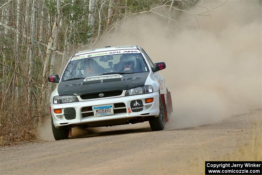 Aidan Hicks / John Hicks Subaru Impreza Wagon on SS1.