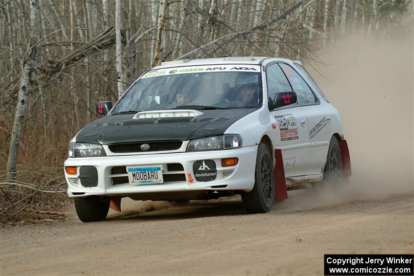 Aidan Hicks / John Hicks Subaru Impreza Wagon on SS1.