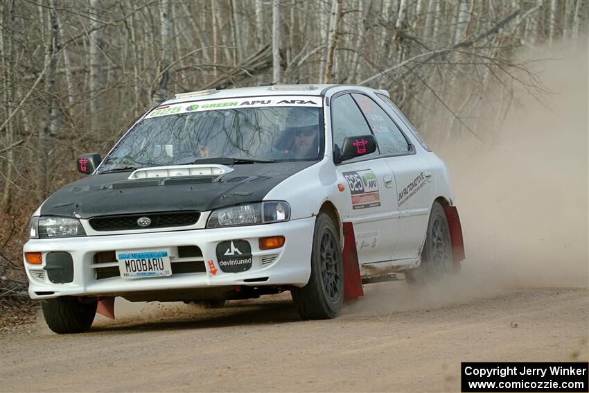 Aidan Hicks / John Hicks Subaru Impreza Wagon on SS1.