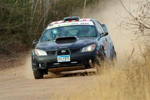 Matt James / Jackie James Subaru Impreza on SS1.