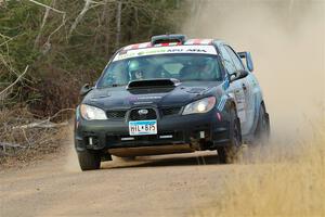 Matt James / Jackie James Subaru Impreza on SS1.