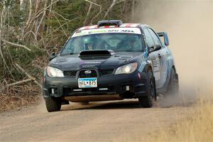 Matt James / Jackie James Subaru Impreza on SS1.