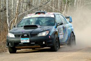 Matt James / Jackie James Subaru Impreza on SS1.