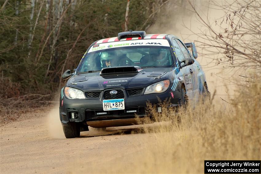 Matt James / Jackie James Subaru Impreza on SS1.