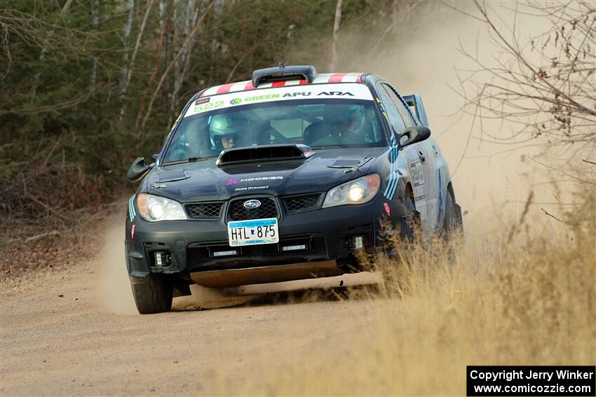 Matt James / Jackie James Subaru Impreza on SS1.