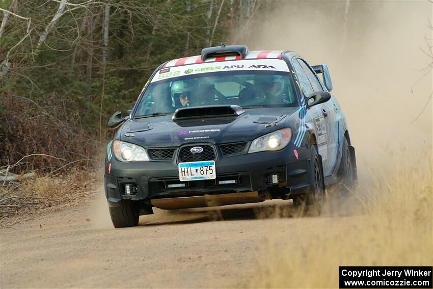 Matt James / Jackie James Subaru Impreza on SS1.