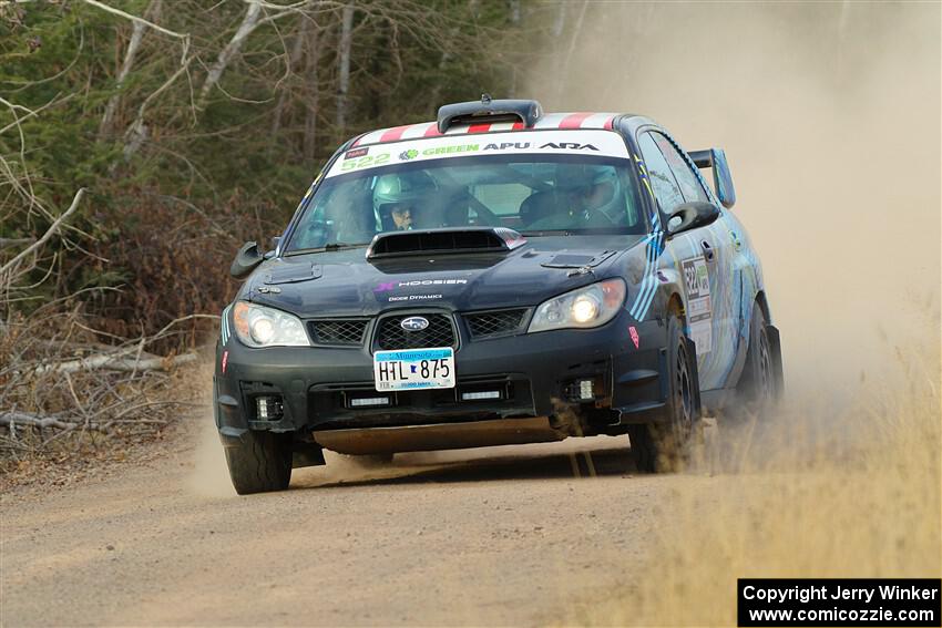 Matt James / Jackie James Subaru Impreza on SS1.