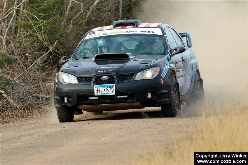 Matt James / Jackie James Subaru Impreza on SS1.