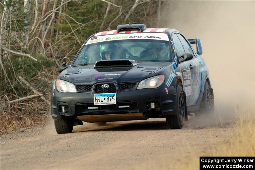 Matt James / Jackie James Subaru Impreza on SS1.