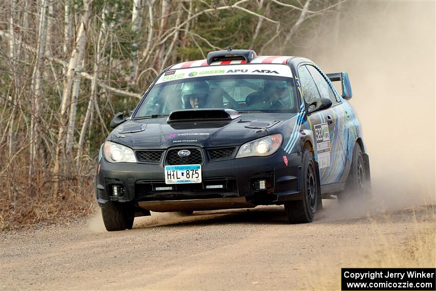 Matt James / Jackie James Subaru Impreza on SS1.