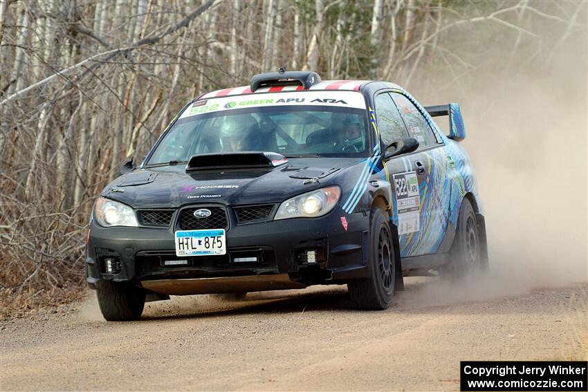 Matt James / Jackie James Subaru Impreza on SS1.