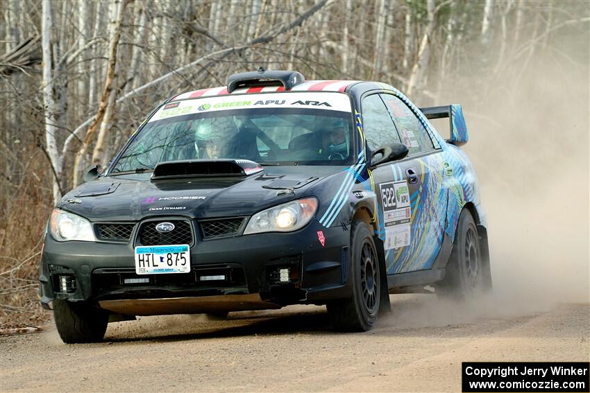 Matt James / Jackie James Subaru Impreza on SS1.