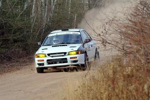 Jack Nelson / Isaac Zink Subaru Impreza on SS1.