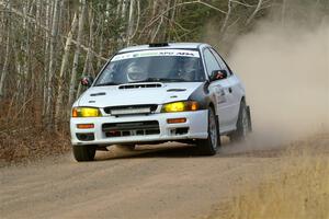 Jack Nelson / Isaac Zink Subaru Impreza on SS1.