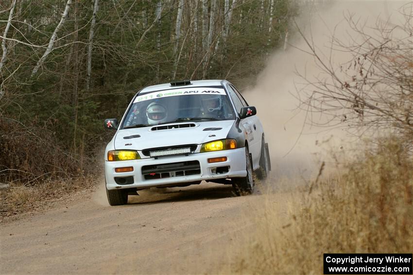 Jack Nelson / Isaac Zink Subaru Impreza on SS1.