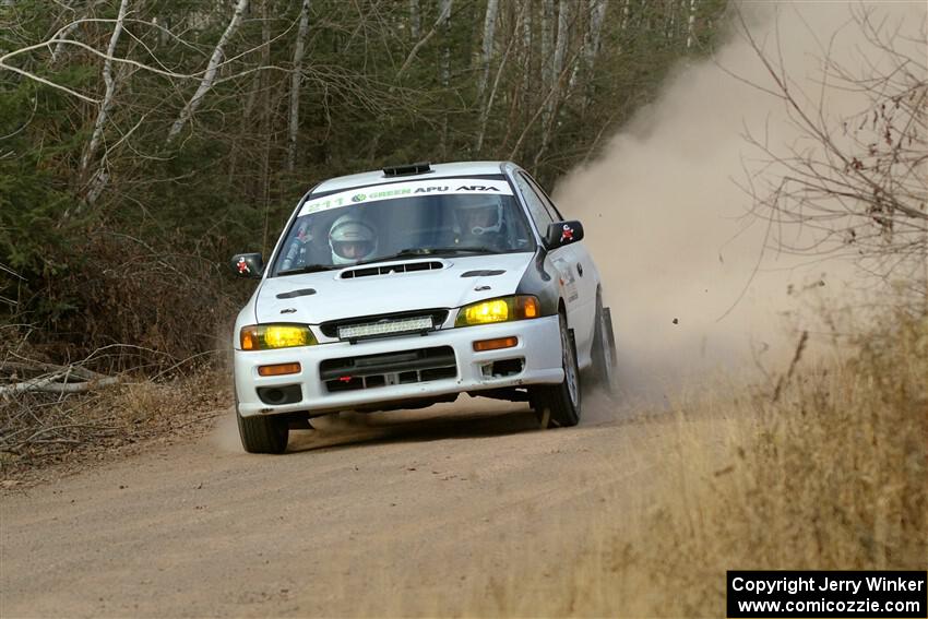 Jack Nelson / Isaac Zink Subaru Impreza on SS1.