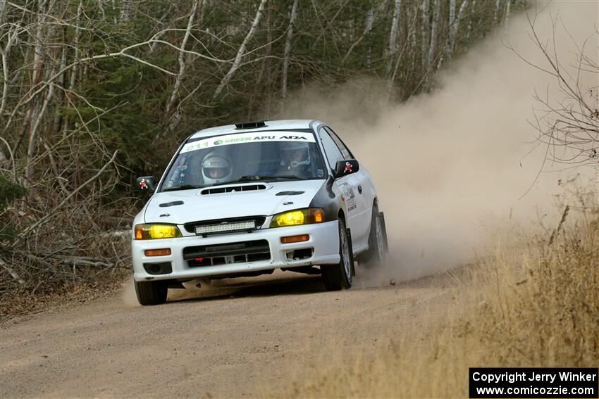 Jack Nelson / Isaac Zink Subaru Impreza on SS1.