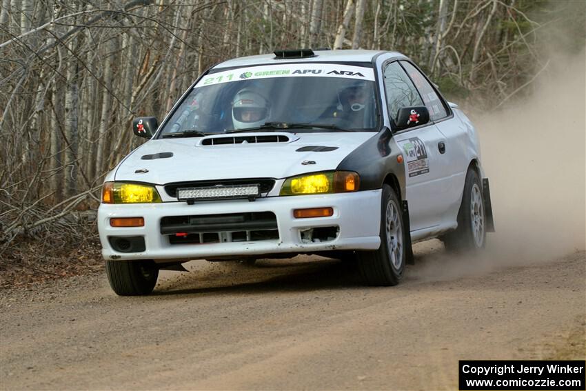 Jack Nelson / Isaac Zink Subaru Impreza on SS1.