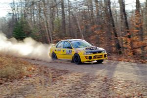 Steve Gingras / Katie Gingras Subaru Impreza on SS2.