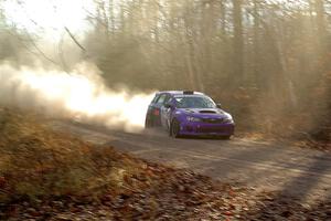 Silas Himes / Connor Himes Subaru WRX STi on SS2.