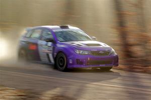 Silas Himes / Connor Himes Subaru WRX STi on SS2.