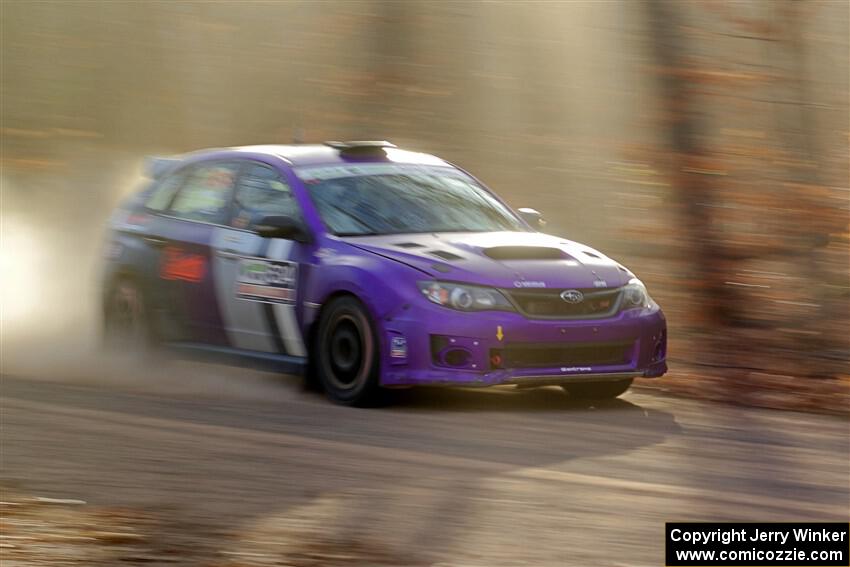 Silas Himes / Connor Himes Subaru WRX STi on SS2.