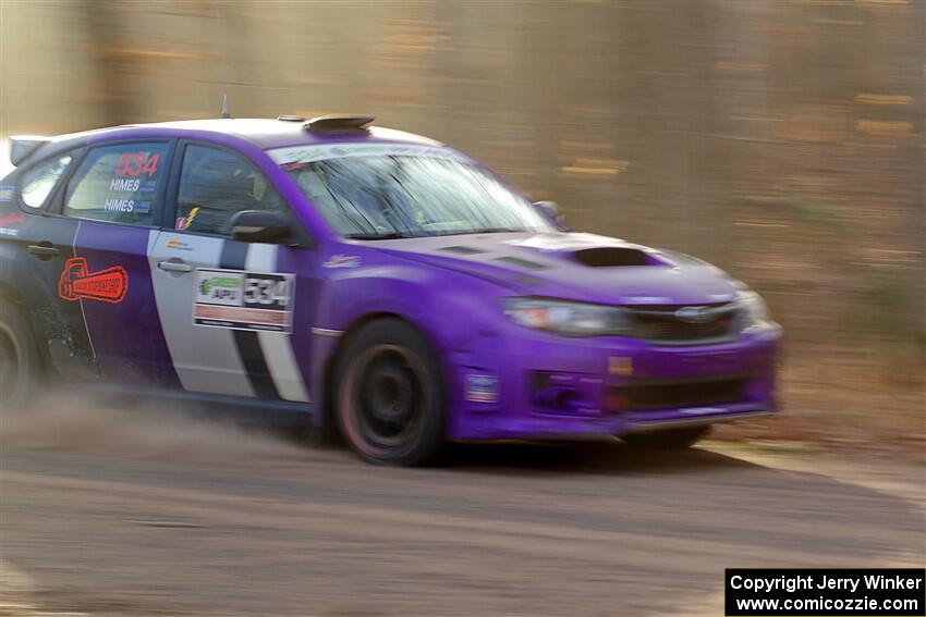 Silas Himes / Connor Himes Subaru WRX STi on SS2.