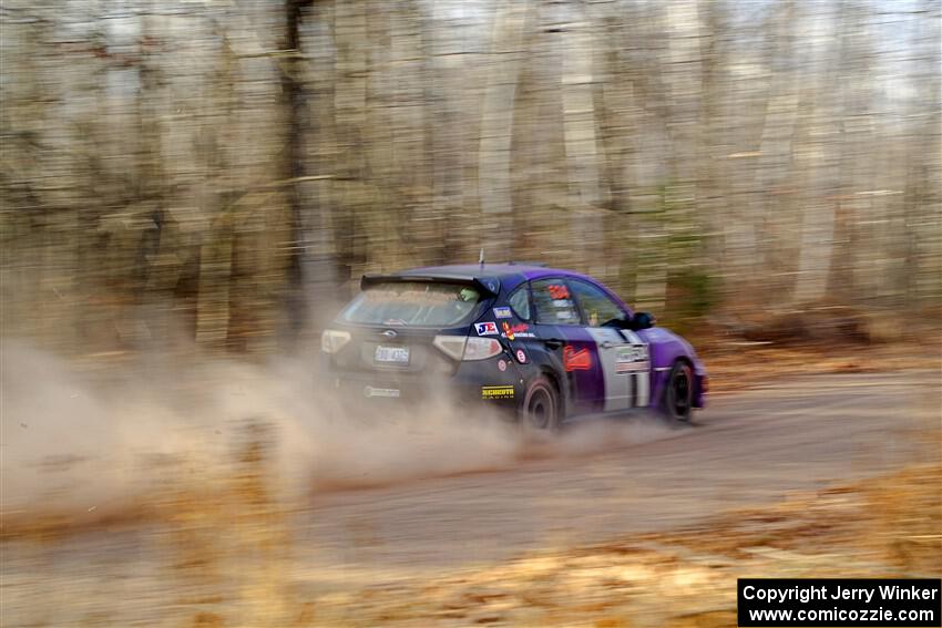 Silas Himes / Connor Himes Subaru WRX STi on SS2.