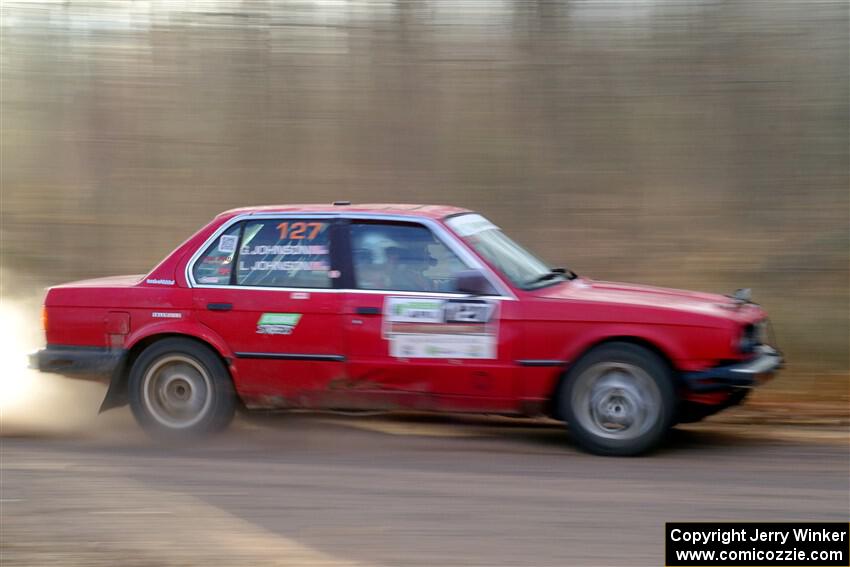 Levi Johnson / Griffin Johnson BMW 325e on SS2.