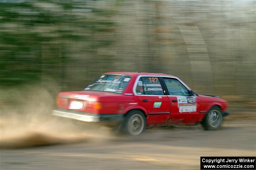 Levi Johnson / Griffin Johnson BMW 325e on SS2.