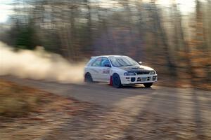 Aidan Hicks / John Hicks Subaru Impreza Wagon on SS2.