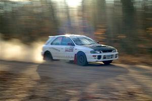 Aidan Hicks / John Hicks Subaru Impreza Wagon on SS2.