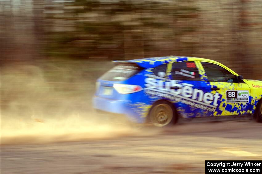 Scott Putnam / Jon Atkins Subaru WRX STi on SS2.