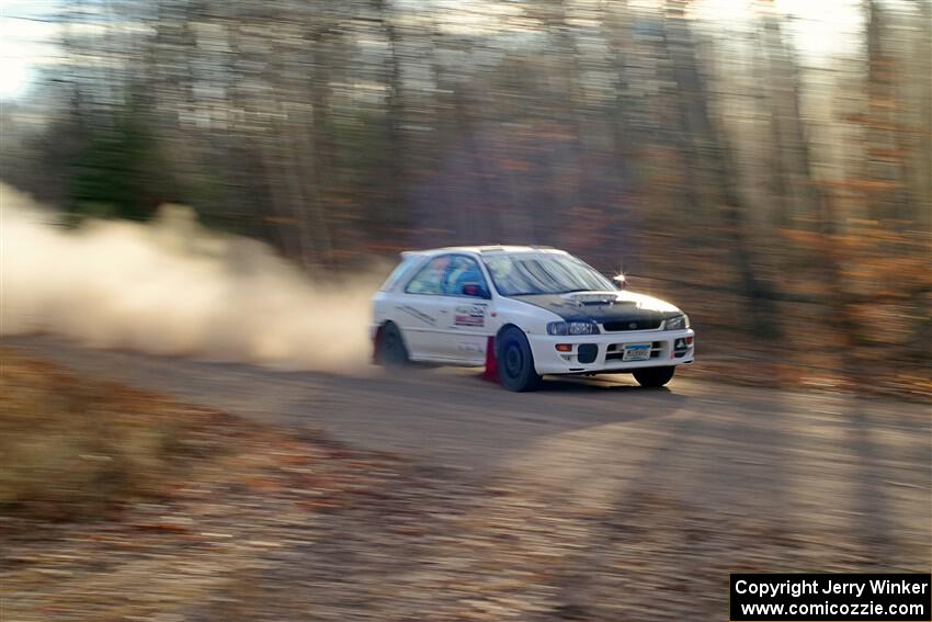 Aidan Hicks / John Hicks Subaru Impreza Wagon on SS2.