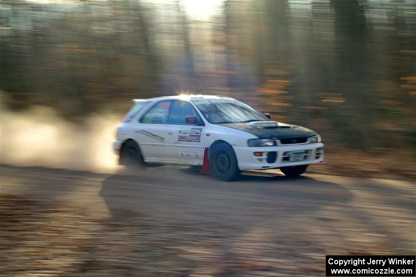 Aidan Hicks / John Hicks Subaru Impreza Wagon on SS2.