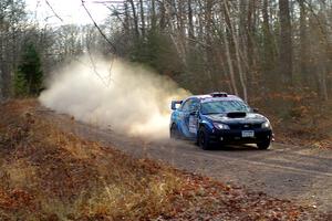 Matt James / Jackie James Subaru Impreza on SS2.