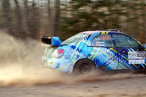 Matt James / Jackie James Subaru Impreza on SS2.