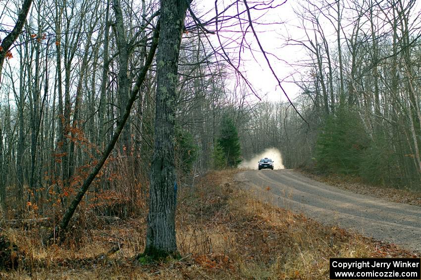 Matt James / Jackie James Subaru Impreza on SS2.