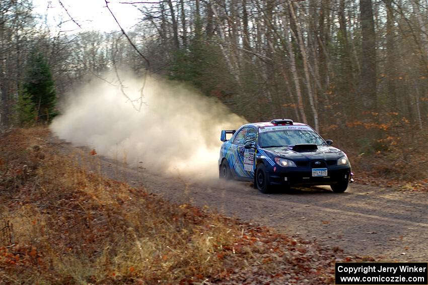 Matt James / Jackie James Subaru Impreza on SS2.