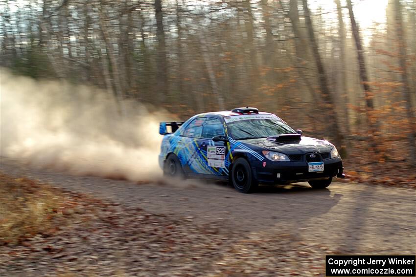 Matt James / Jackie James Subaru Impreza on SS2.