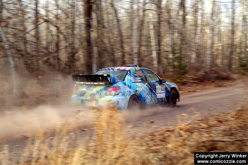 Matt James / Jackie James Subaru Impreza on SS2.