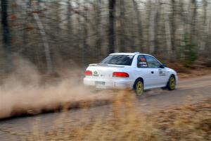 Jack Nelson / Isaac Zink Subaru Impreza on SS2.