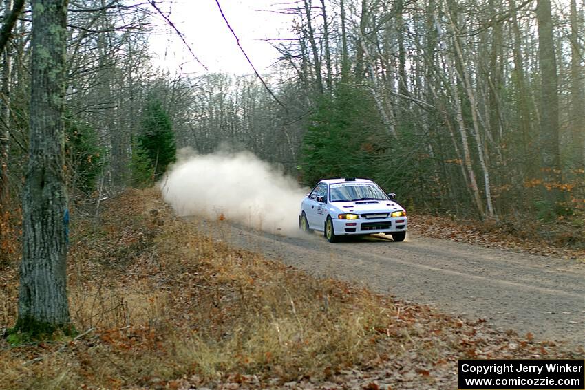 Jack Nelson / Isaac Zink Subaru Impreza on SS2.