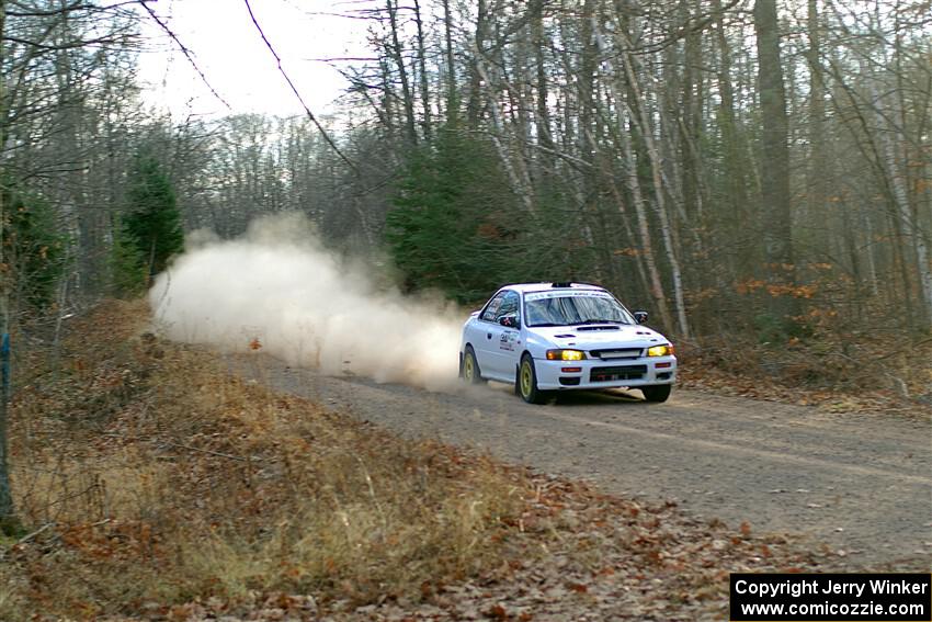 Jack Nelson / Isaac Zink Subaru Impreza on SS2.