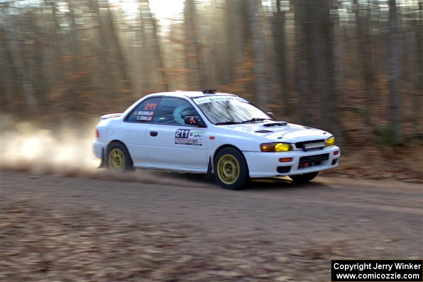 Jack Nelson / Isaac Zink Subaru Impreza on SS2.