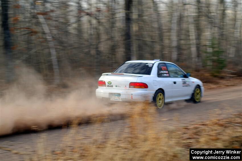 Jack Nelson / Isaac Zink Subaru Impreza on SS2.