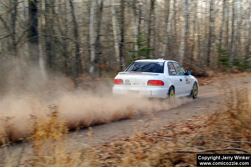 Jack Nelson / Isaac Zink Subaru Impreza on SS2.