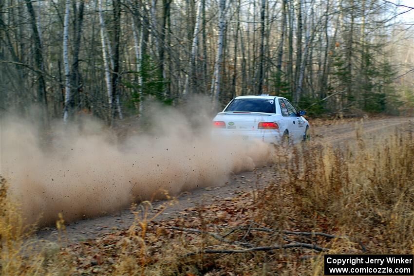 Jack Nelson / Isaac Zink Subaru Impreza on SS2.