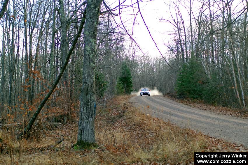 Jason Cook / Maggie Tu Subaru WRX on SS2.